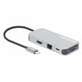 Miniatyrbild 2 av 11: MANHATTAN USB-C 8-i-1 dockningsstation med strömförsörjning USB 3.2 Gen 1 Typ C hane till HDMI hona (4K@30Hz), tre USB-A-portar (upp till 5 Gbps), Gig