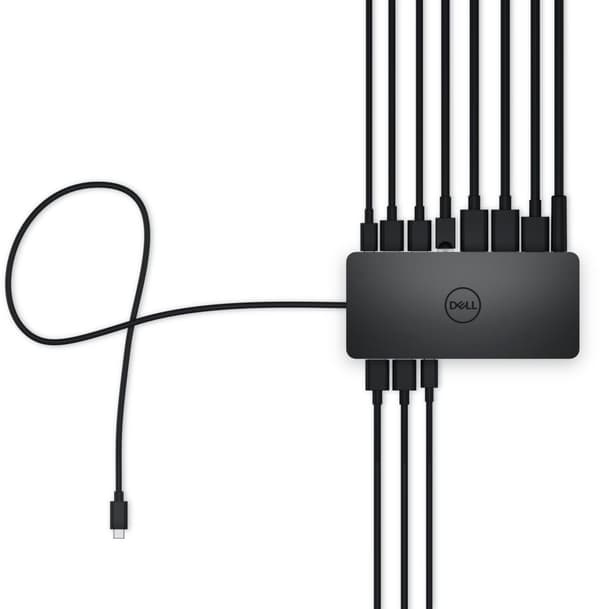 Dell Universal Dock - UD22 - dockningsstation - USB-C - HDMI, 2 x DP, USB-C - GigE - 130 Watt - BTO - med 3 års avancerad utbytesservice och begränsad
