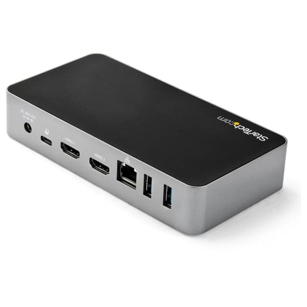 StarTech.com USB-C dockningsstation dubbla HDMI-skärmar 60W strömförsörjning