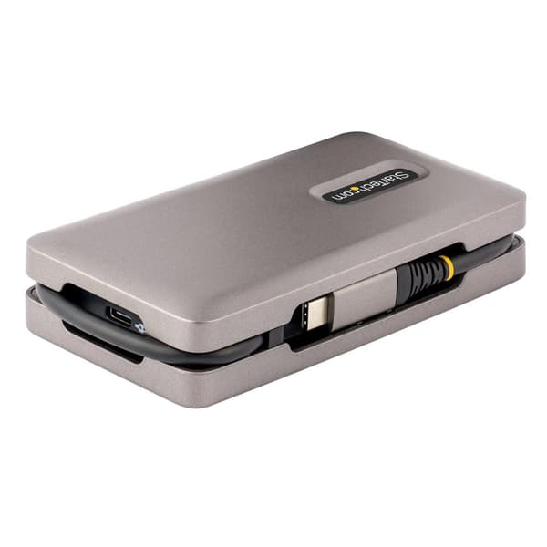 StarTech.com USB-C Multiport Adapter, 4K 60Hz HDMI 2.0b, HDR, USB 3.2 Gen 2 10Gbps Hub (2xUSB-C, 1xUSB-A), 100W PD Pass-Through, Mini Travel Dock, 30c