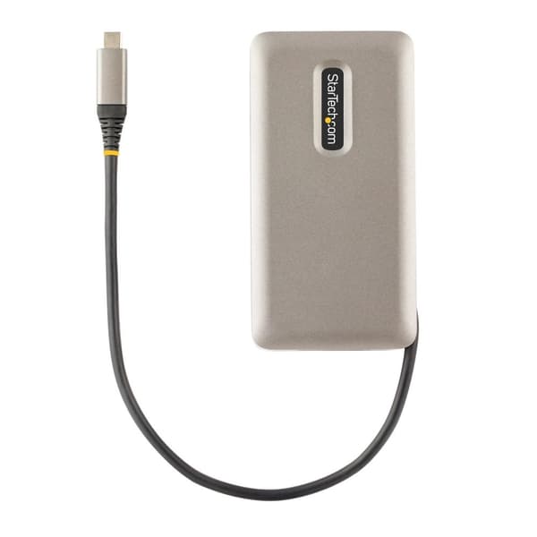 StarTech.com USB-C Multiport Adapter, 4K 60Hz HDMI 2.0b, HDR, USB 3.2 Gen 2 10Gbps Hub (2xUSB-C, 1xUSB-A), 100W PD Pass-Through, Mini Travel Dock, 30c