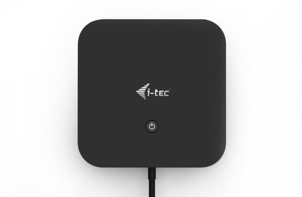 i-tec USB-C dockningsstation för dubbla skärmar (utan strömadapter)