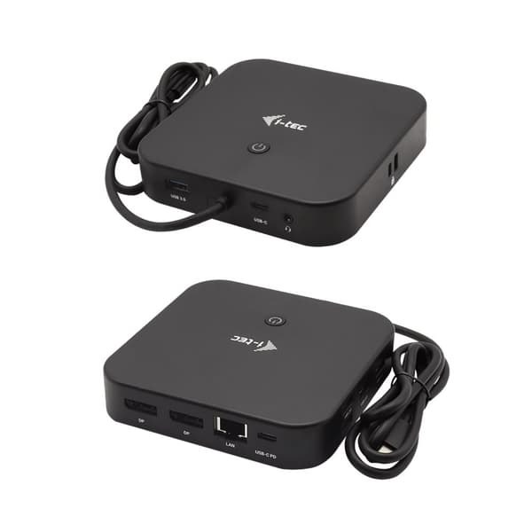 i-tec USB-C dockningsstation för dubbla skärmar (utan strömadapter)