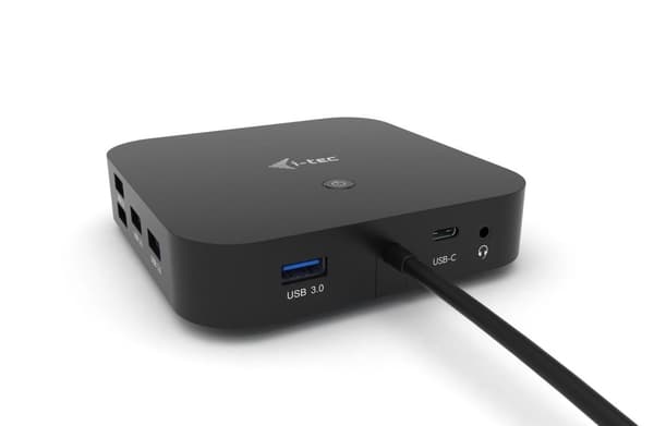 i-tec USB-C dockningsstation för dubbla skärmar (utan strömadapter)