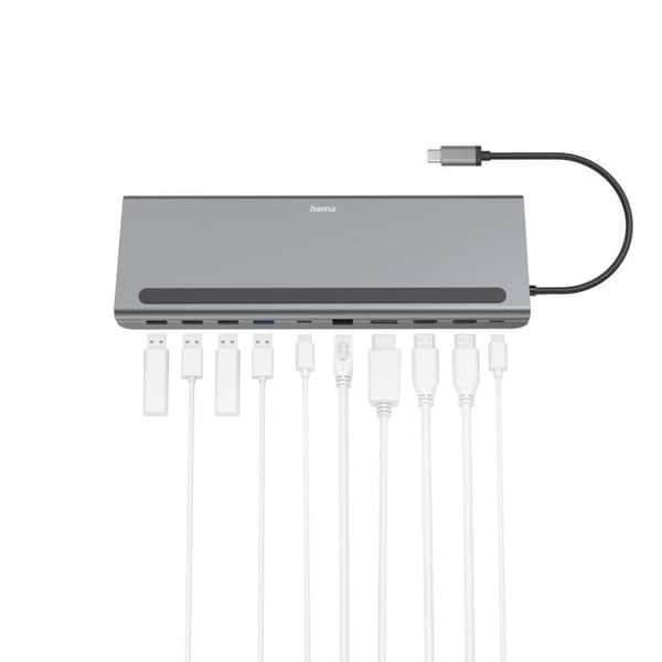 Hama 00200100 USB-C dockningsstation Kompatibel med: Universal USB-C® Power Delivery