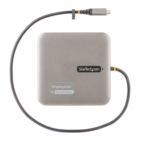 StarTech.com USB C -moniporttinen sovitin, kaksi HDMI-videota, 4K 60 Hz, 2-porttinen 10 Gbps USB-A/USB-C 3.1 -keskitin, 100 W USB-virtalataus, GbE, SD
