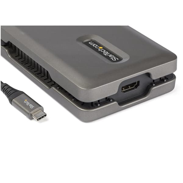 StarTech.com USB C Multiport Adapter - USB C to 4K 60Hz HDMI 2.0 Docking Station/Travel Adapter - 2-Port 10Gbit/s USB Hub - 100W Power Delivery power