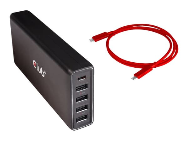 Club 3D Dockningsstation USB-C 3.2 Gen 1 – VGA, HDMI, DP – GigE – 100 Watt