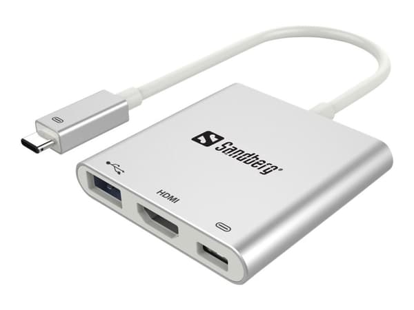 Sandberg USB-C Mini Dock HDMI+USB – Dockningsstation – USB – HDMI