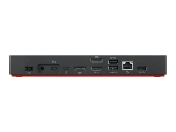 Lenovo 40B00300EU dockningsstationer för bärbara datorer Kabel Thunderbolt 4 Svart, Röd