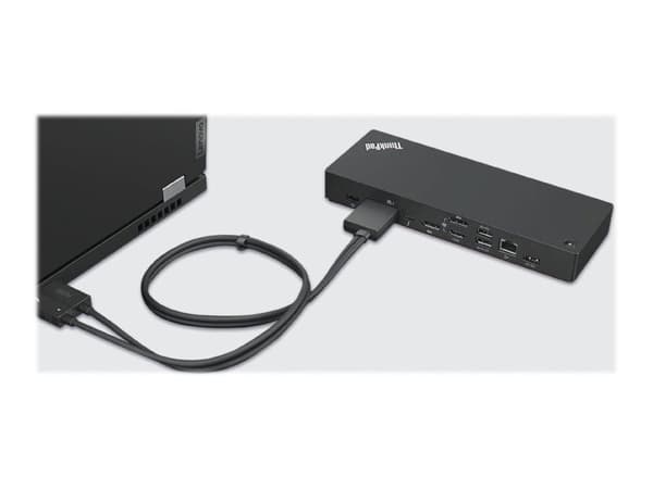 Lenovo 40B00300EU dockningsstationer för bärbara datorer Kabel Thunderbolt 4 Svart, Röd