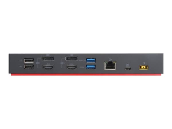 Origin Storage 40AF0135EU dockningsstationer för bärbara datorer Dockning USB 3.2 Gen 1 (3.1 Gen 1) Type-A + Type-C Kol, Röd