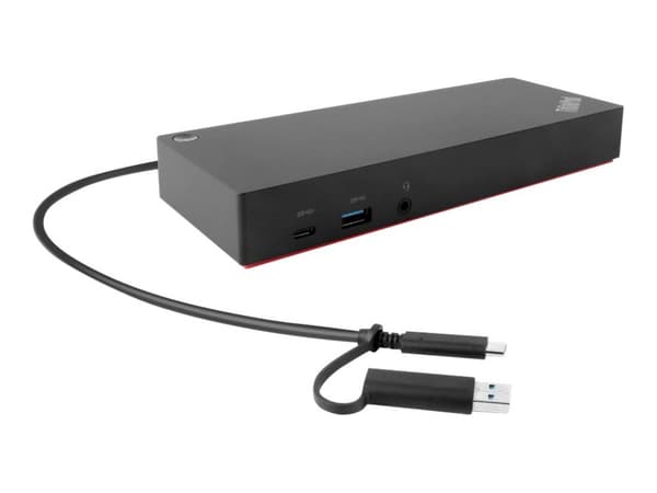 Origin Storage 40AF0135EU dockningsstationer för bärbara datorer Dockning USB 3.2 Gen 1 (3.1 Gen 1) Type-A + Type-C Kol, Röd
