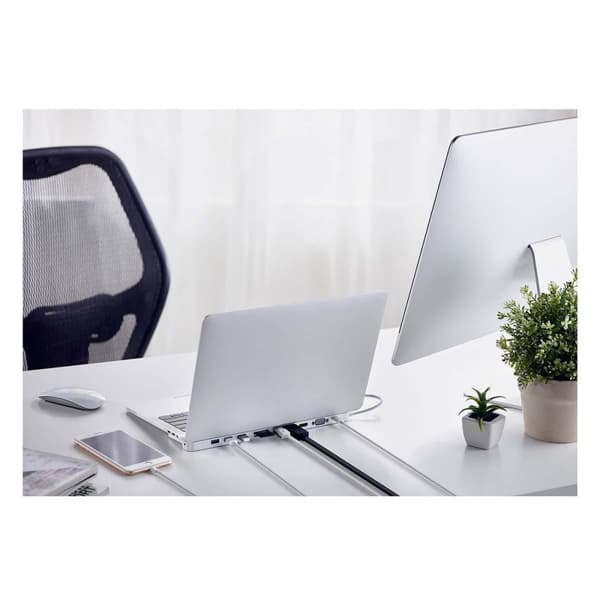 aten Telakka USB-C™ 1x DisplayPort Female / 1x HDMI Type A Female / 1x VGA Female Gigabit Telakka 11-Väylä Hopea