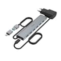 Miniatyrbild 3 av 3: Hama USB-hubb 7-ports USB 3.2 Gen1 5 Gbit/s Inc. USB-C-adapter och strömadapter