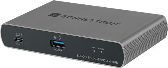 Sonnet Echo 5 Thunderbolt 4 Dock - Keskitin - 4x Thunderbolt 4 + 1x USB 3.2 Gen 2 - pöytäkone