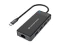 Miniatyrbild 1 av 8: Conceptronic - Dockningsstation - USB-C - 2 x HDMI - GigE (DONN14G)