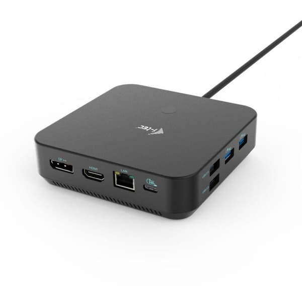 i-tec USB-C HDMI Dual DP Dockningsstation med strömförsörjning 100 W