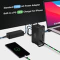 Miniatyrbilde 5 av 8: NÖRDIC 2 til 14 USB-C Macbook-dokkingstasjon to skjermer 2xHDMI 4K60Hz 7xUSB 1xUSB-C PD100W 1xRJ45 1xAudio 1xSD Thunderbolt 3/4 USB4