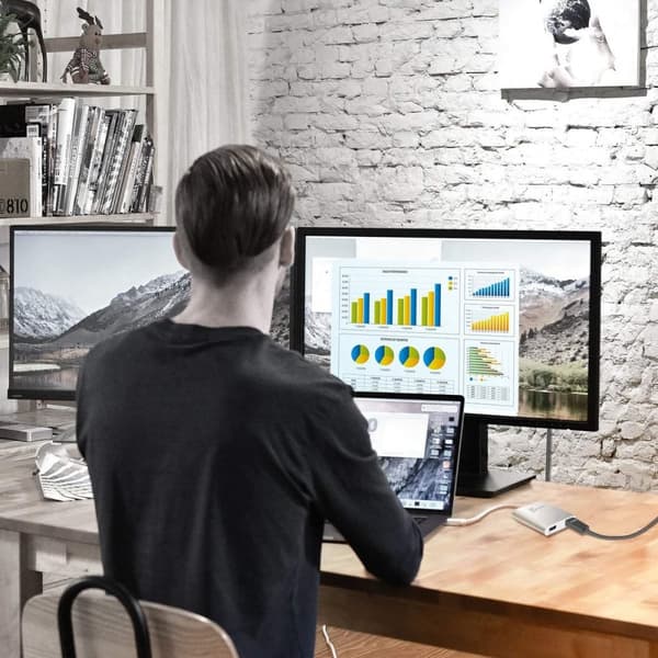 j5create JUA365-N USB 3.0 till Dual HDMI Multi-Monitor Adapter