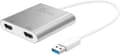 Miniatyrbild 1 av 9: j5create JUA365-N USB 3.0 till Dual HDMI Multi-Monitor Adapter