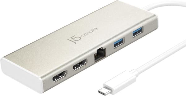 j5create JCD381-N USB Type-C Dual HDMI Mini Dock Ethernet / USB 3.1 HUB / PD2.0