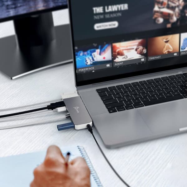 j5create 4K60 Elite Pro USB4-hub med MagSafe-kit