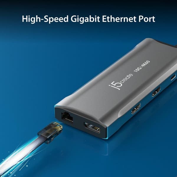 j5create JCD397-N 4K60 Elite USB-C Multi-Monitor Mini Dock