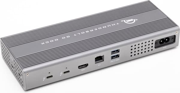 OWC Thunderbolt Go - Telakointiasema - Thunderbolt 3, USB-C, USB-A - Zilver