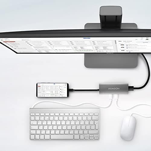 AXAGON HMC-5G2 moniporttinen keskitin, USB 3.0, HDMI, Gbit LAN, 2x USB-A, 2x USB-C (HMC-5G2)