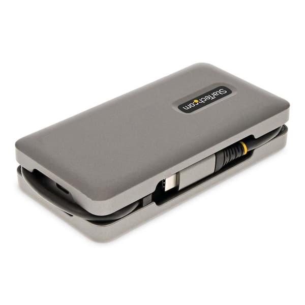StarTech.com USB-C Multiport Adapter - USB C til VGA/4K 60Hz HDMI Adapter - 3-Port USBC Hub - 100W PD - GbE - USB C Dockingstation/Laptop Dock - Mini/