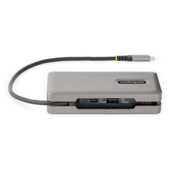 StarTech.com USB-C Multiport Adapter - USB C til VGA/4K 60Hz HDMI Adapter - 3-Port USBC Hub - 100W PD - GbE - USB C Dockingstation/Laptop Dock - Mini/