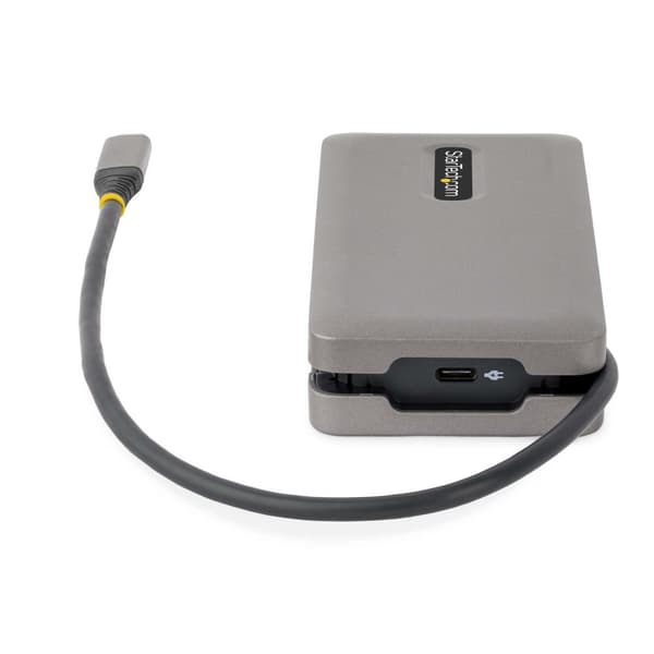 StarTech.com USB-C Multiport Adapter - USB C til VGA/4K 60Hz HDMI Adapter - 3-Port USBC Hub - 100W PD - GbE - USB C Dockingstation/Laptop Dock - Mini/
