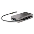 Miniatyrbillede 2 af 10: StarTech.com USB-C Multiport Adapter - USB C til VGA/4K 60Hz HDMI Adapter - 3-Port USBC Hub - 100W PD - GbE - USB C Dockingstation/Laptop Dock - Mini/