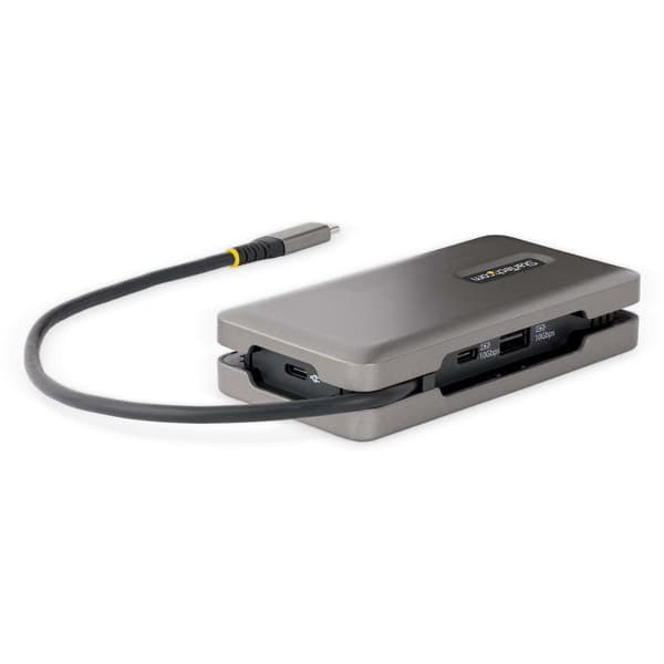 StarTech.com USB-C Multiport Adapter - USB C til VGA/4K 60Hz HDMI Adapter - 3-Port USBC Hub - 100W PD - GbE - USB C Dockingstation/Laptop Dock - Mini/