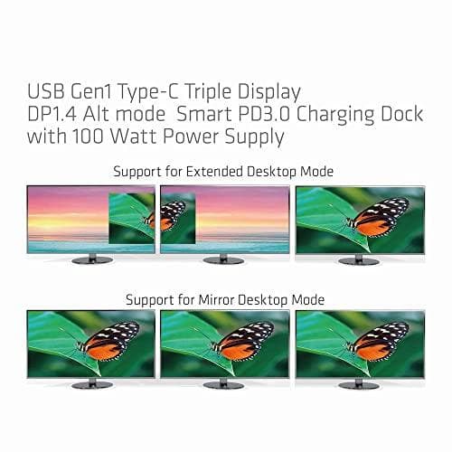 Club 3D CSV-1565 - Dockningsstation - USB-C - VGA, HDMI, DP - GigE - 100 watt