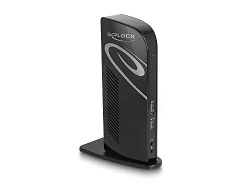 DeLOCK 87728 Notebook Docking Station & Port Replikator Docking USB 3.2 Gen 1 (3.1 Gen 1) Type-A + Type-C Sort (87728)