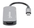Pikkukuva 2 / 9: Manhattan 130707 kannettavan telakointiasema ja porttitoistin langallinen USB 3.2 Gen 1 (3.1 Gen 1) Type-C alumiini (130707)