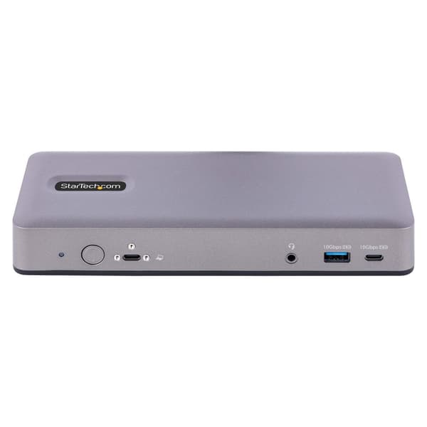 STARTECH.COM USB-C Dockningsstation - Google Chromebook Dock - Dubbla bildskärmar - USB Hub 3.0 PD 3.0 GbE K-Slots Fungerar med Chromebook (DK31C3MNCR