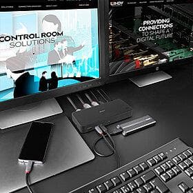 DST-Pro Universal, USB Typ C & A Hybrid dockningsstation för bärbar dator med 3x4K-stöd (DP, HDMI) (43366)
