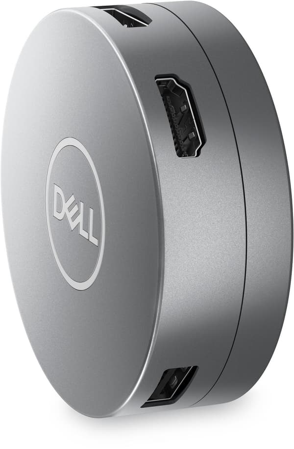 DELL 6-in-1 USB-C-moniporttisovitin - DA305 - Kiinteä - USB 3.2 Gen 2 (3.1 Gen 2) Type-C - 10 100 1000 Mbps - Hopea - 3840 x 2160 pikseliä - Dell (5H1