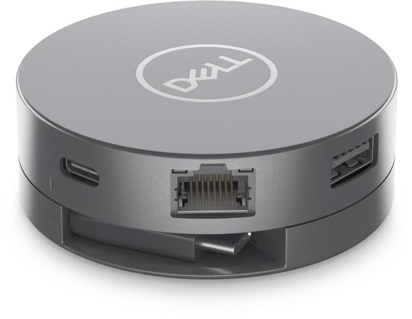 DELL 6-i-1 USB-C Multiport Adapter - DA305 - Kabelansluten - USB 3.2 Gen 2 (3.1 Gen 2) Typ-C - 10 100 1000 Mbps - Silver - 3840 x 2160 pixlar - Dell (