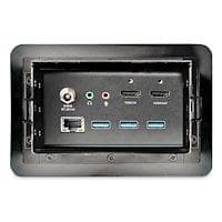 StarTech.com Desktop Connection Panel med dockingstation til bærbar computer - 3840 x 2160 pixels - 30 Hz - Fast Ethernet - Gigabit Ethernet - IEEE 80