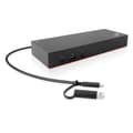 Miniatyrbild 2 av 3: Lenovo ThinkPad Hybrid USB-C med USB-A Dock - dockningsstation - USB-C - 2 x HDMI, 2 x DP - GigE - 135 Watt - Italien - för Miix 520-12IKB, Tablet 10,