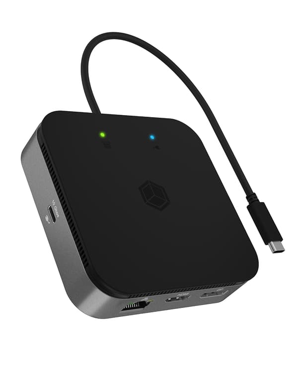 RaidSonic ICY BOX IB-DK408-C41 - Dockingstation - USB-C 3.2 Gen 2 / Thunderbolt 3 / Thunderbolt 4 - HDMI, DP - GigE (60790)
