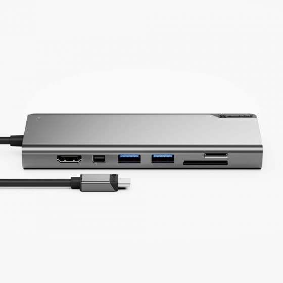ALOGIC ULDPLSV2-SGR Notebook Dock/Port Replikator Trådbunden USB 3.2 Gen 1 (3.1 Gen 1) Typ-C Svart - Grå (ULDPLSV2-SGR)