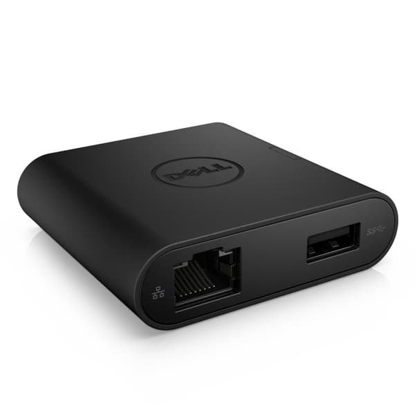 DELL USB-C - HDMI / VGA / Ethernet / USB 3.0 - Svart - Kabelansluten - USB 3.2 Gen 1 (3.1 Gen 1) Typ-C - 10 100 1000 Mbit/s - Svart - 1920 x 1080 pixl