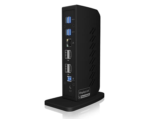 Dockningsstation IcyBox 6x USB 3.0 + 2xDP, 2xHDMI+1GBLAN (IB-DK2252AC)
