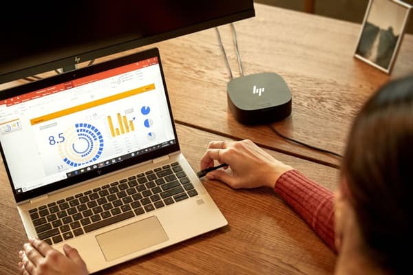 HP USB-C/A Universal Dock G2 - Dockingstation - USB-C - HDMI, 2 x DP - GigE - 100 Watt - Europa - til HP 340S G7, 470 G7, Chromebook 11 G8, 11A G8, 14