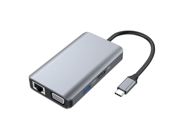 Conceptronic DONN21G kannettavan telakointiasema ja porttitoistin langallinen USB 3.2 Gen 1 (3.1 Gen 1) Type-C Grey (DONN21G)